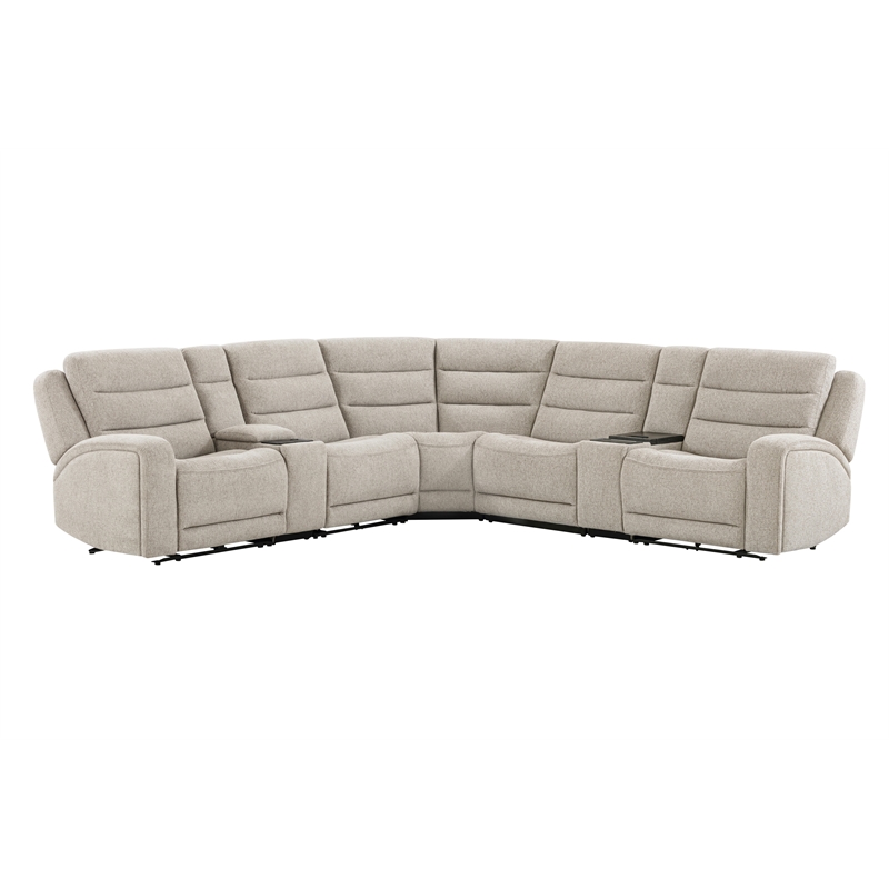Parker Living Felix - Mari Fawn 7 Piece ZG Power Reclining Sectional