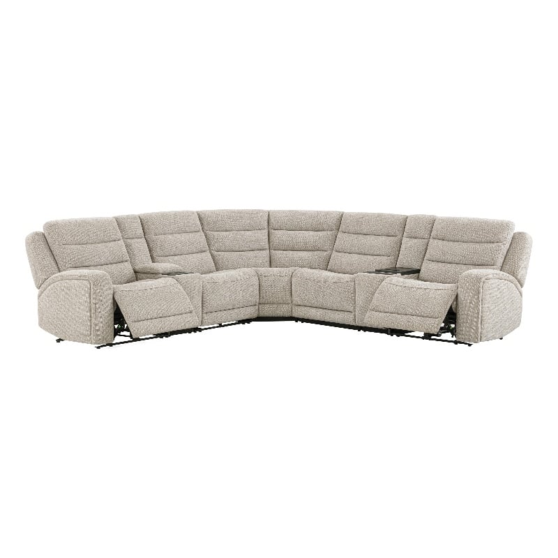 Parker Living Felix - Mari Fawn 7 Piece ZG Power Reclining Sectional