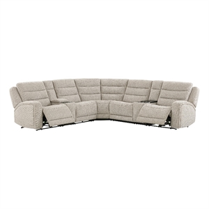 Parker Living Felix - Mari Fawn 7 Piece ZG Power Reclining Sectional