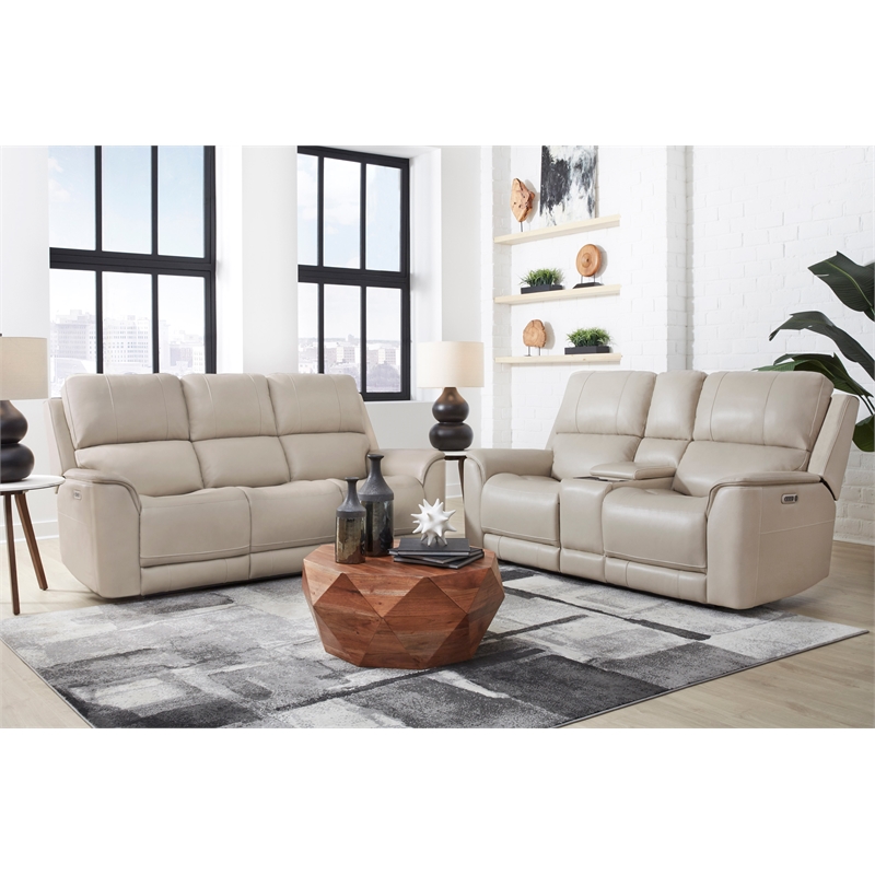Parker Living Sal - Steamboat Quartz ZG Power Reclining Tilt Console Loveseat P3