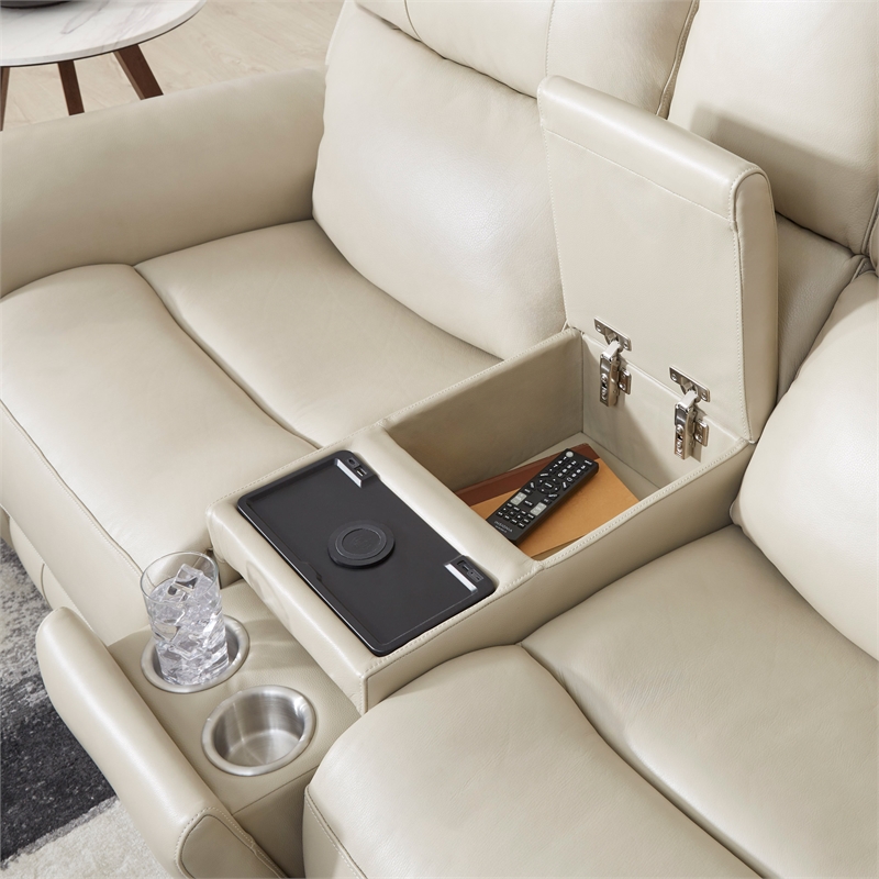 Parker Living Sal - Steamboat Quartz ZG Power Reclining Tilt Console Loveseat P3