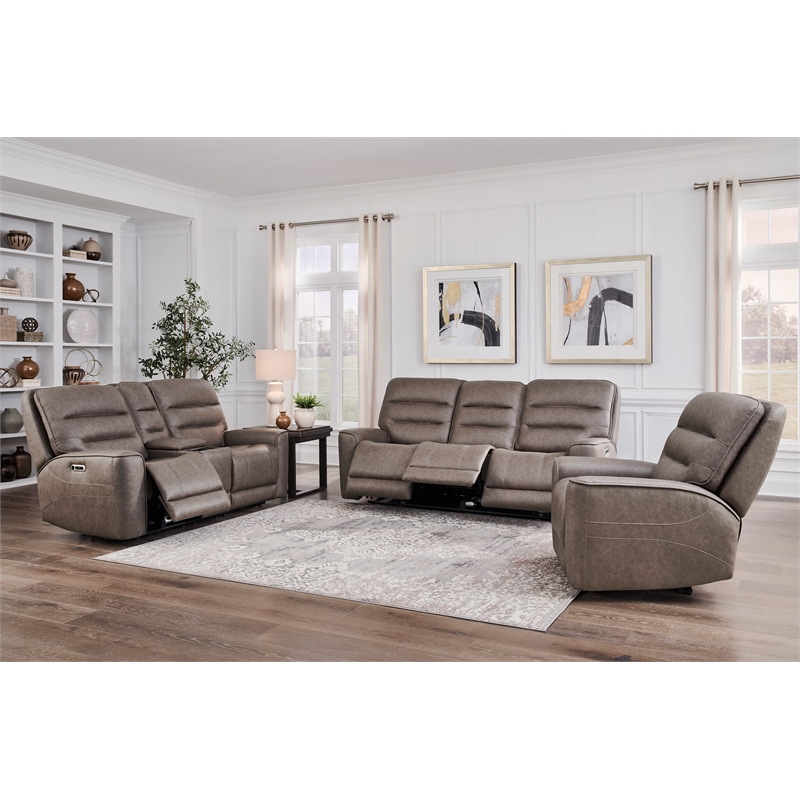 Parker Living Lawson - Sydney Brunette Power ZG Tilt Console Loveseat P2