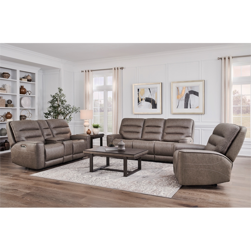 Parker Living Lawson - Brunette ZG Power Reclining Sofa Loveseat and Recliner