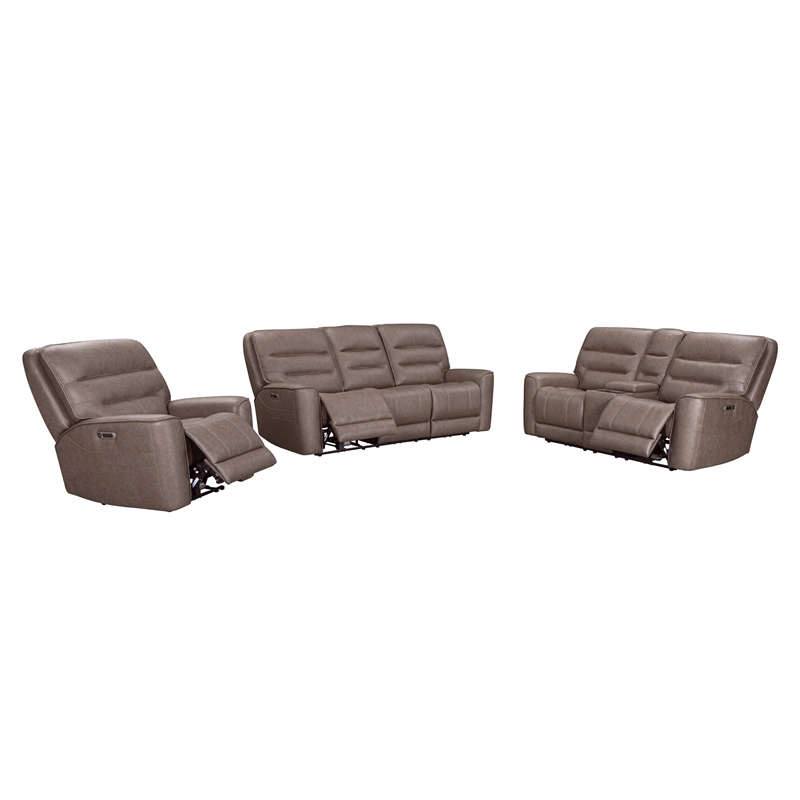 Parker Living Lawson - Brunette ZG Power Reclining Sofa Loveseat and Recliner