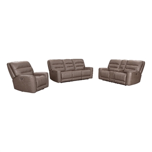 Parker Living Lawson - Brunette ZG Power Reclining Sofa Loveseat and Recliner