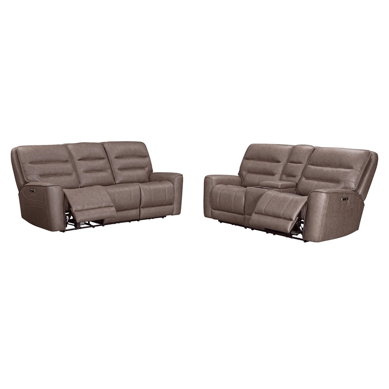 Parker Living Lawson - Sydney Brunette ZG Power Reclining Sofa and Loveseat