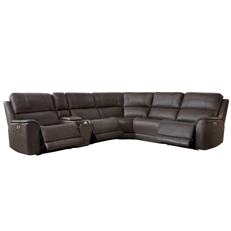 Parker Living Sal - Steamboat Brown 6 Piece ZG Power Reclining Sectional
