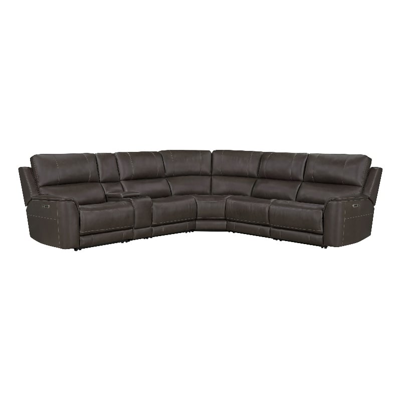 Parker Living Sal - Steamboat Brown 6 Piece ZG Power Reclining Sectional