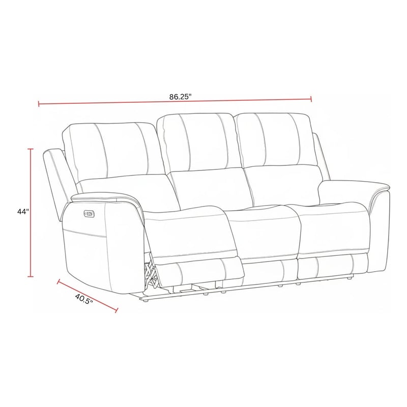 Parker Living Sal - Steamboat Quartz ZG Power Reclining Sofa and Recliner