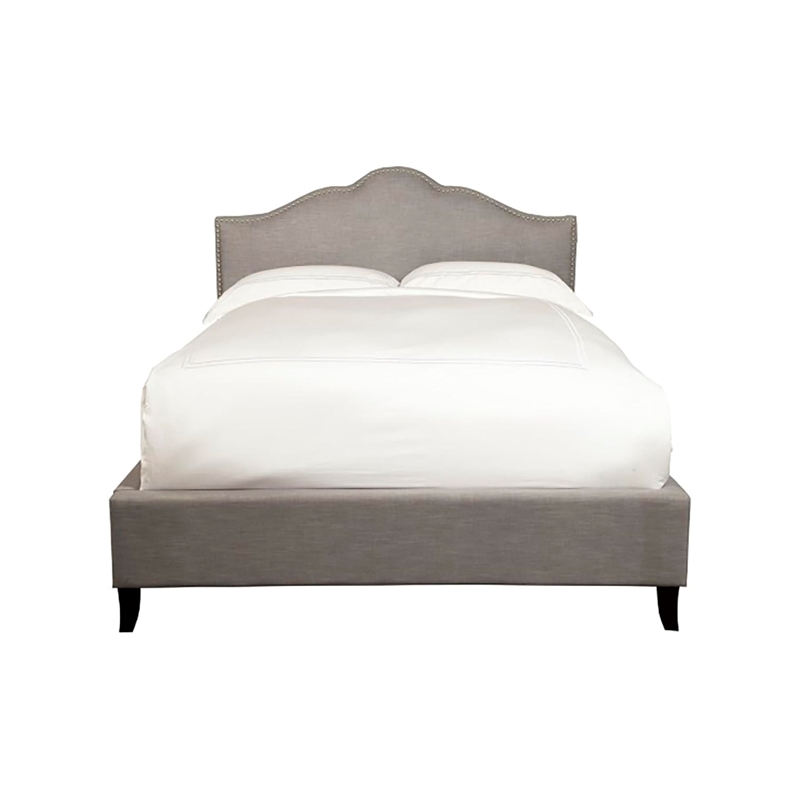 Parker Living Sleep Jamie Traditional Fabric Queen Bed in Falstaff Gray