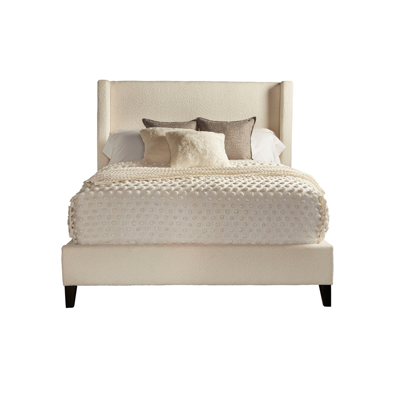 Parker Living Sleep Angel Traditional Fabric King Bed in Himalaya Ivory