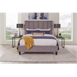 Parker Living Sleep Traditional Chenille Queen Bed in Stream Gray