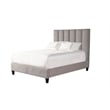 Parker Living Sleep Traditional Chenille King Bed in Stream Gray