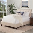 Parker Living Sleep Cameron Traditional Fabric Queen Bed in Downy Tan