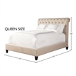 Parker Living Sleep Cameron Traditional Fabric Queen Bed in Downy Tan