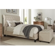 Parker Living Sleep Cameron Traditional Fabric Queen Bed in Downy Tan