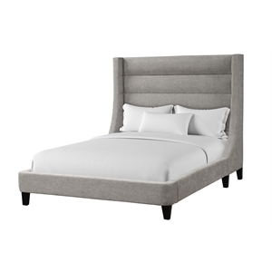 Parker Living Sleep Jacob Traditional Fabric Queen Bed in Luxe Light Gray
