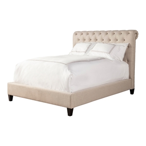Parker Living Sleep Cameron Traditional Fabric King Bed in Downy Tan