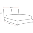 Parker Living Sleep Cumulus Traditional Fabric California King Bed in Beige