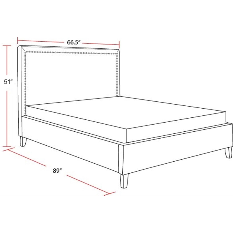 Parker Living Sleep Cody Traditional Fabric Queen Bed in Mineral Gray