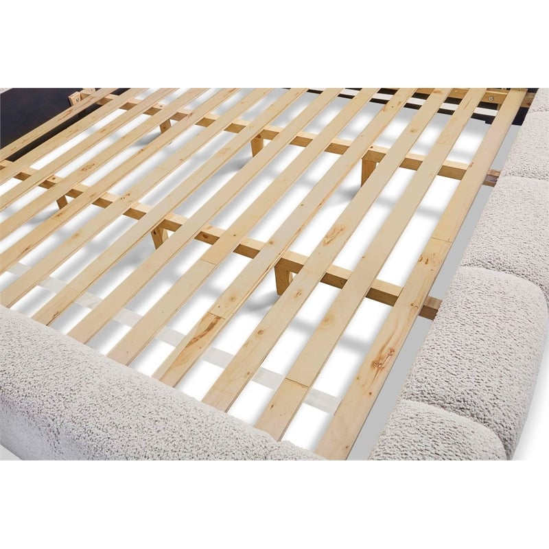 Parker Living Sleep Escape Traditional Fabric Upholstered King Bed in Beige