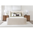 Parker Living Sleep Shiloh - White Mocha Queen Wingback Upholstered Bed