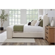 Parker Living Sleep Shiloh - White Mocha Queen Wingback Upholstered Bed
