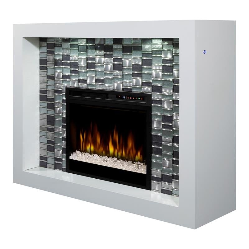 Dimplex Crystal Mantel Electric Fireplace With Acrylic Ember Bed