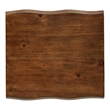 iNSPIRE Q Live Edge Modern Wood & Metal Accent Table in Brown/Black