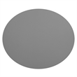 iNSPIRE Q 1-Drawer Oval Modern Wood End Table with Shelf in Frost Gray