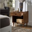 iNSPIRE Q 1-Drawer Modern Wood Nightstand w/ Lower Cubby in Tobacco