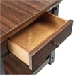 iNSPIRE Q 1-Drawer Traditional Wood & Metal End Table in Red Cherry