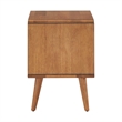 iNSPIRE Q 2-Drawer Mid-Century Rubberwood Nightstand in Natural Oak