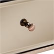 iNSPIRE Q Beveled Mirror & Metal Accent Campaign Table in Champagne Gold