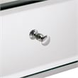 iNSPIRE Q X-Base Mirrored & Metal Accent Campaign Table in Chrome
