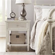 iNSPIRE Q 1-Drawer Traditional Wood Nightstand with Bottom Shelf in Beige