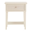 iNSPIRE Q 1-Drawer Traditional Wood Nightstand with Bottom Shelf in Beige