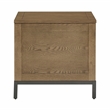 iNSPIRE Q Modern Wood Trunk End Table with Removable Tray in Oak Brown/Black