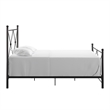 iNSPIRE Q Double X Black Metal Bed - Queen