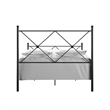 iNSPIRE Q Double X Black Metal Bed - Queen