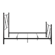 iNSPIRE Q Double X Black Metal Bed - Queen