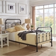 iNSPIRE Q Twin Size Casted Knot Metal Bed in Dark Bronze