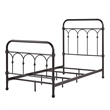 iNSPIRE Q Twin Size Casted Knot Metal Bed in Dark Bronze