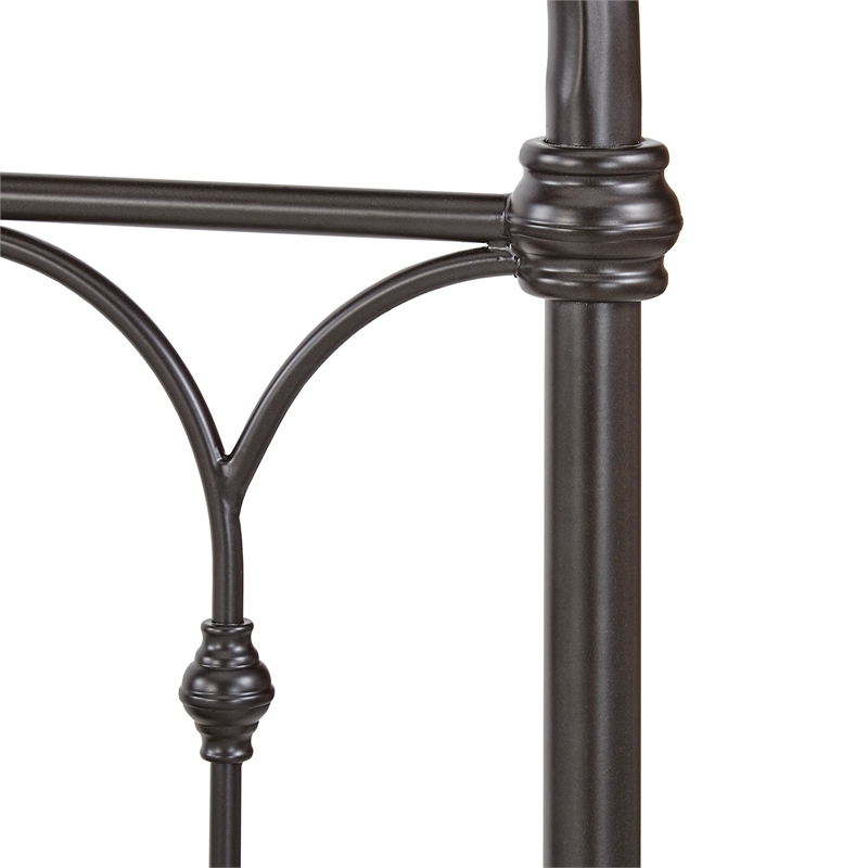 iNSPIRE Q Twin Size Casted Knot Metal Bed in Dark Bronze