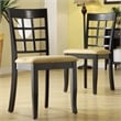 Black Wood Beige Microfiber Dining Chairs (Set of 2) by iNSPIRE Q Classic