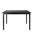 iNSPIRE Q Classic 48-inch Rectangular Wood Dining Table in Black