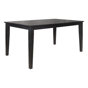 Wood Black Dining Table - Rectangular 60-inch by iNSPIRE Q Classic