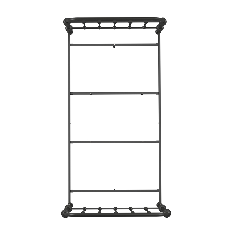 iNSPIRE Q Twin Size Antique Graceful Victorian Metal Bed in Antique Dark Bronze