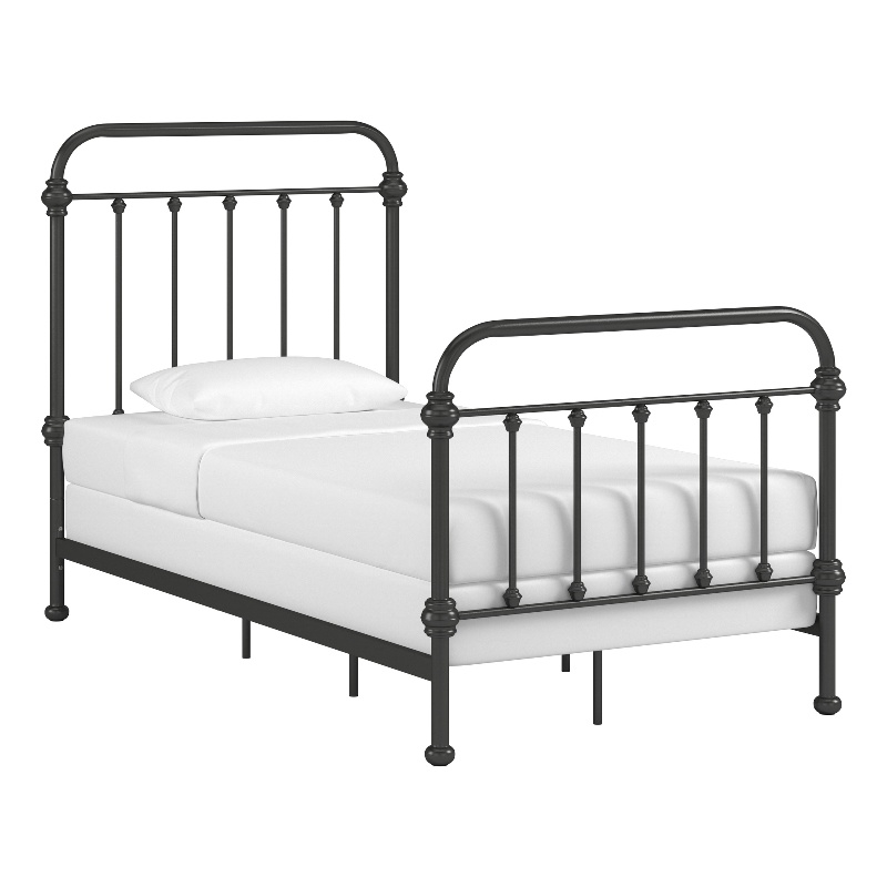 iNSPIRE Q Twin Size Antique Graceful Victorian Metal Bed in Antique Dark Bronze