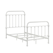 iNSPIRE Q Twin Size Antique Graceful Victorian Metal Bed in Antique White